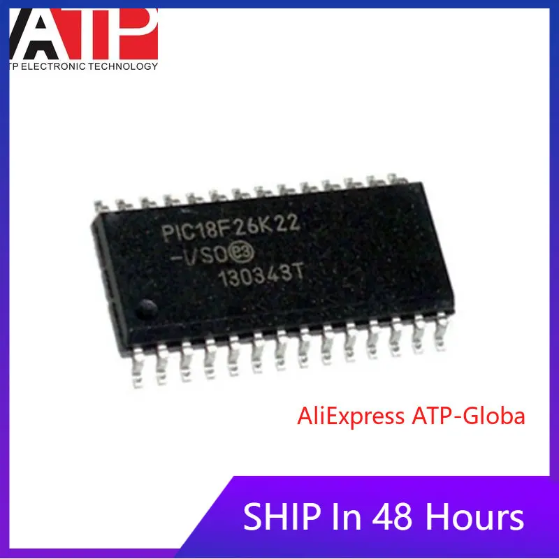 

ATP 10PCS PIC18F26K22-I/SO PIC18F26K22 SOIC-28 SMD SOP Microcontroller MCU-MCU Chip IC Brand New Original