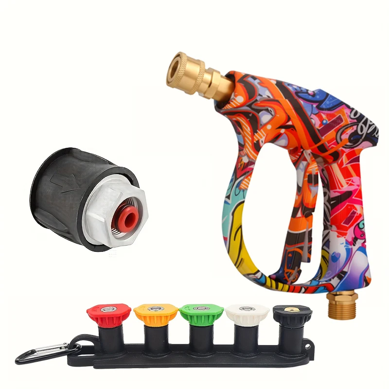 

Водяной пистолет высокого давления 2175PSI — быстроразъемное сопло 1/4 дюйма с многоугольными распылителями для Lavor/Parkside/Bort/Patriot/DAEWOO