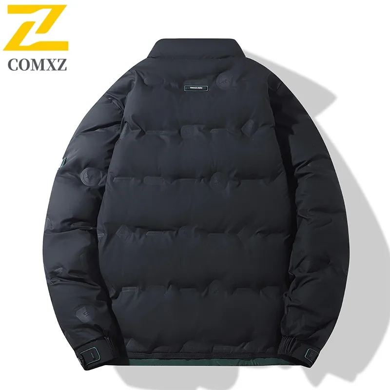 COMXZ Parker Coat Stylish Korean Lightweight Travel Puffer Jacket Skiing High-Quality Streetwear Winter Jacket Men's Clothing