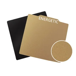 ENERGETICO Per Anycubic Mega S PEI Piastra di Costruzione 240x220mm Doppia Faccia Strutturata PEI Primavera Lamiera di Acciaio Letto di Calore Magnetico