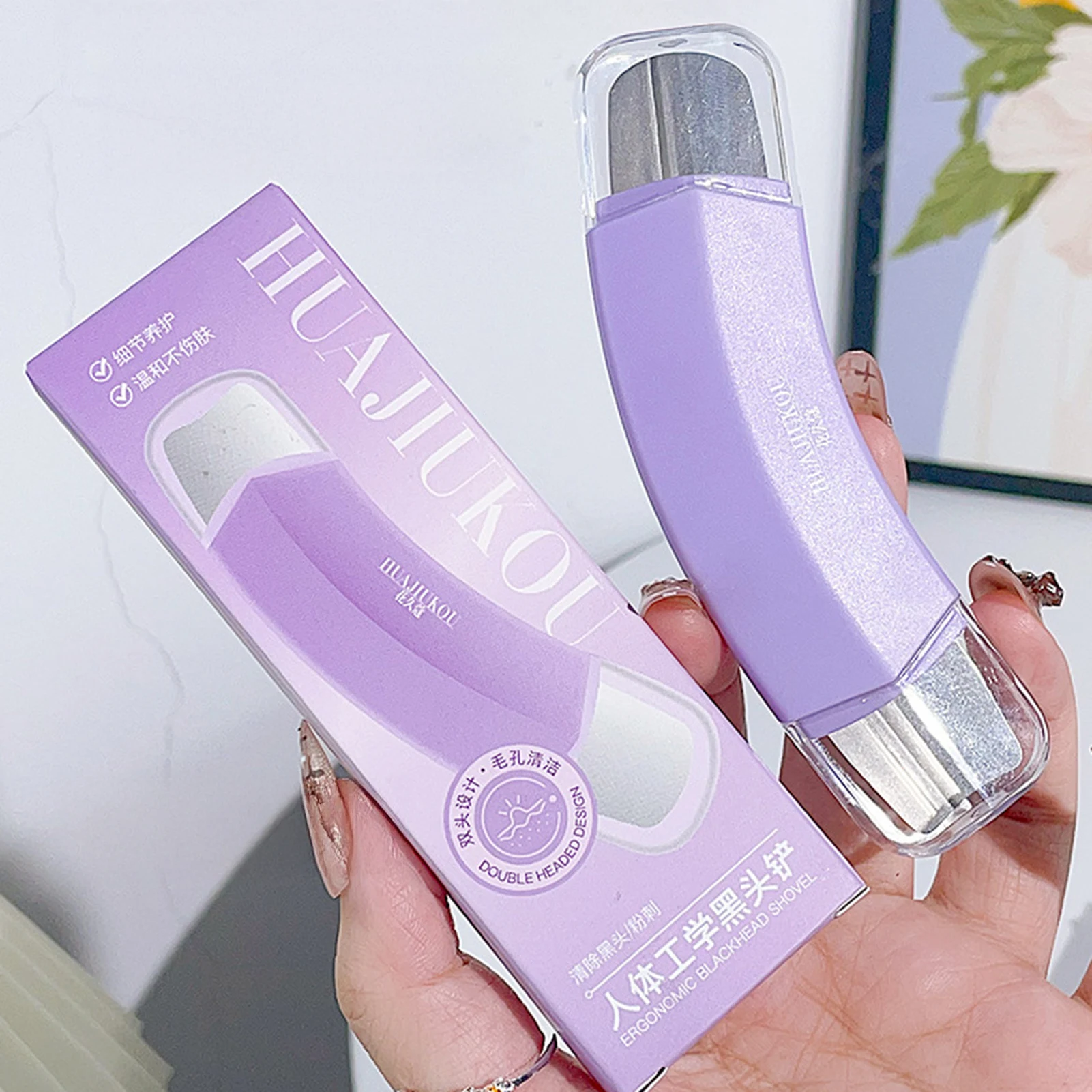 Strumento per la rimozione dei punti neri Strumenti per la cura della pelle del viso Pulizia profonda Master Scrubber per il viso Detergente per pori in acciaio inossidabile Donna Uomo trucco