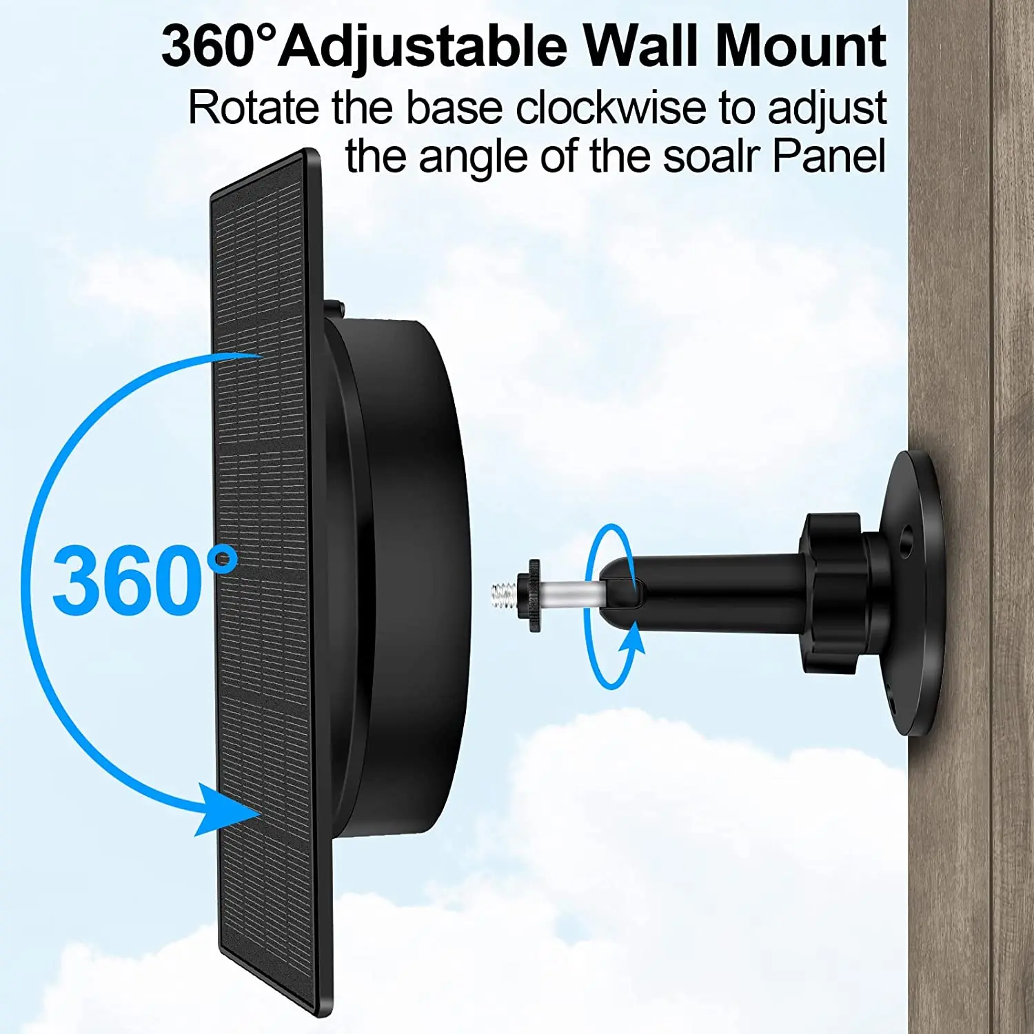 Outdoor Solar Charger Kit 5200mAh 6V12V Solar Panel Charger For  Security Camera  Rechargeable Solar Charger For Hunting Camera