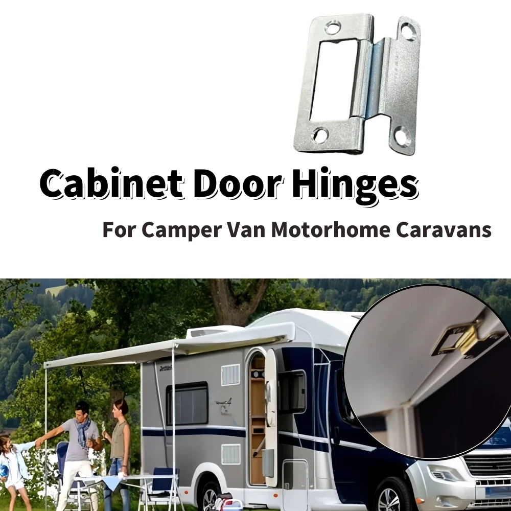 2Pcs RV Cabinet Door Hinges Cupboard Room Door Hinges Furniture  Spring Door Hinge Replacement for Camper Van Motorhome Caravans