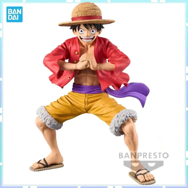 Bandai Original Banpresto Anime One Piece Grandista GROS Monkey D Luffy PVC Action Figure Model Collectible Toy Gift