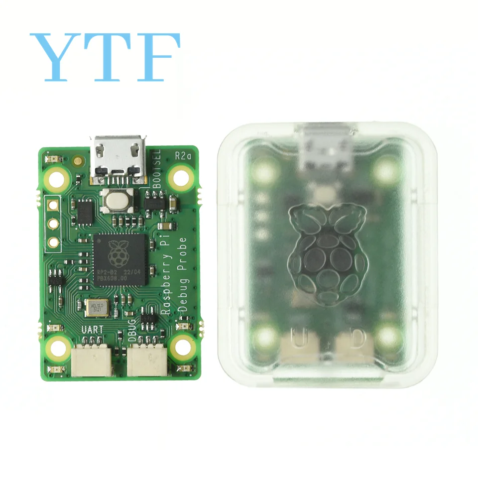 

Raspberry Pi Debug Probe Base RP2040 With USB Cable Case 3x Debug Cable Plug-and-play Microcontrollers Debugging