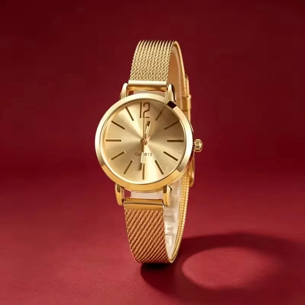6Pcs Fashion Elegant Women's Luxury Watch & Bracelet Set, Suitable for Daily Wear, Parties and Various Occasions
