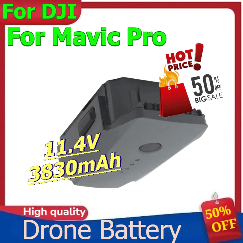 

Drone Battery For DJI Mavic Pro Intelligence Flight Battery Flight Time 26 Minutes Drone Accessories 11.4V 3830mAh