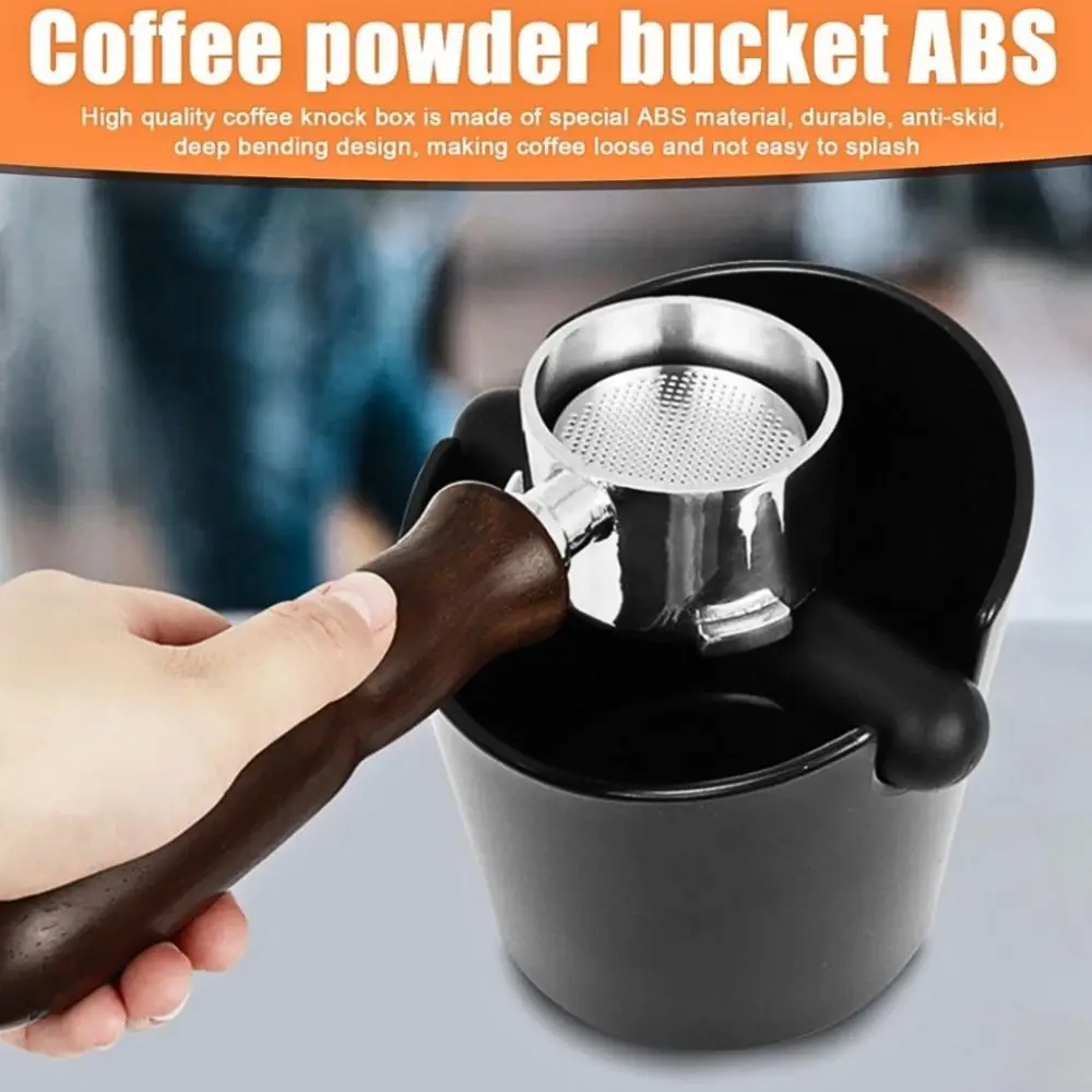 

Ведро для кофейной гущи из нержавеющей стали, резиновый стержень, противоскользящее основание, коробка для хранения кофейной гущи, скошенный дизайн, большая вместимость
