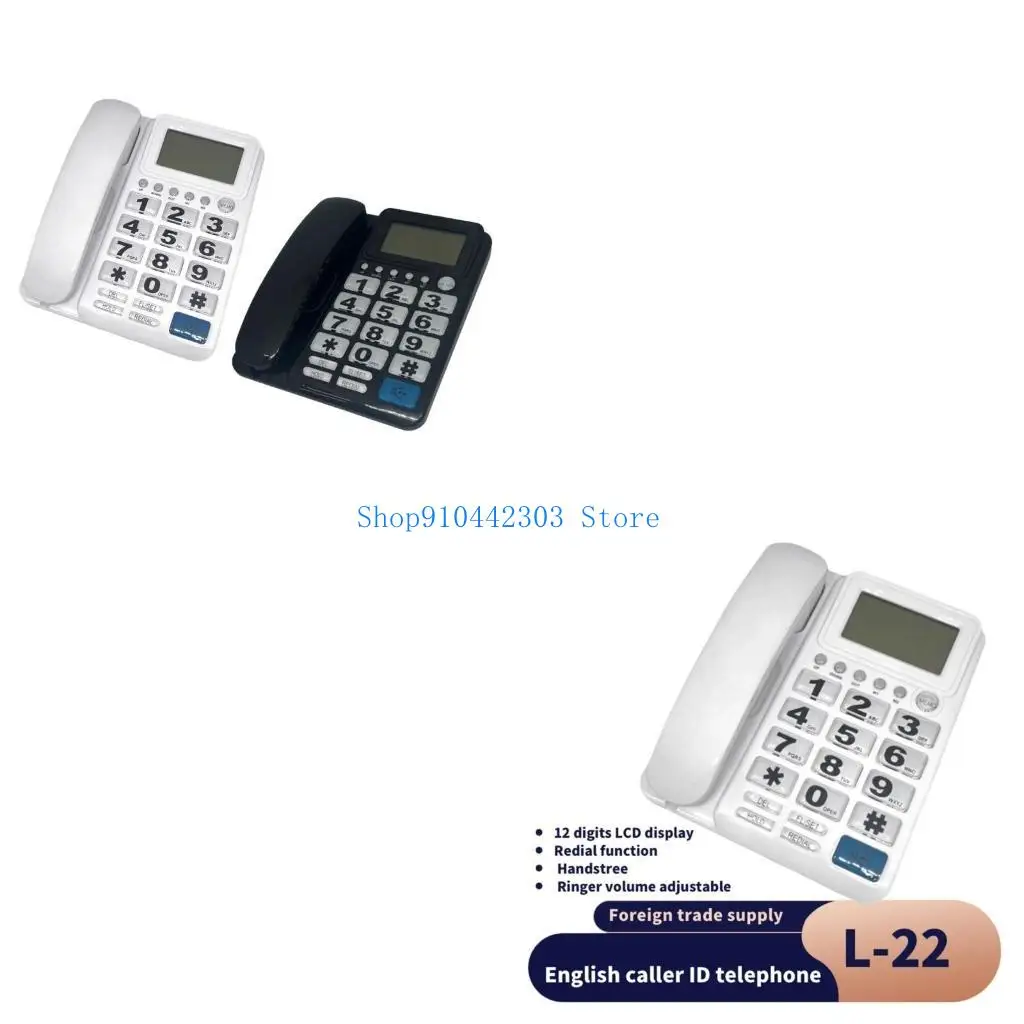 L4MD Corded Landline Phones for Home/Hotel/Office Desk Corded Telephone with Display