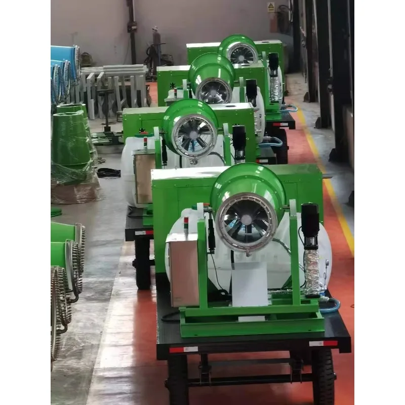 120m Heavy Duty Fog Cannon Machine High Pressure Water Mist Cannon Dust Suppression Sprayer for Demolition Sites