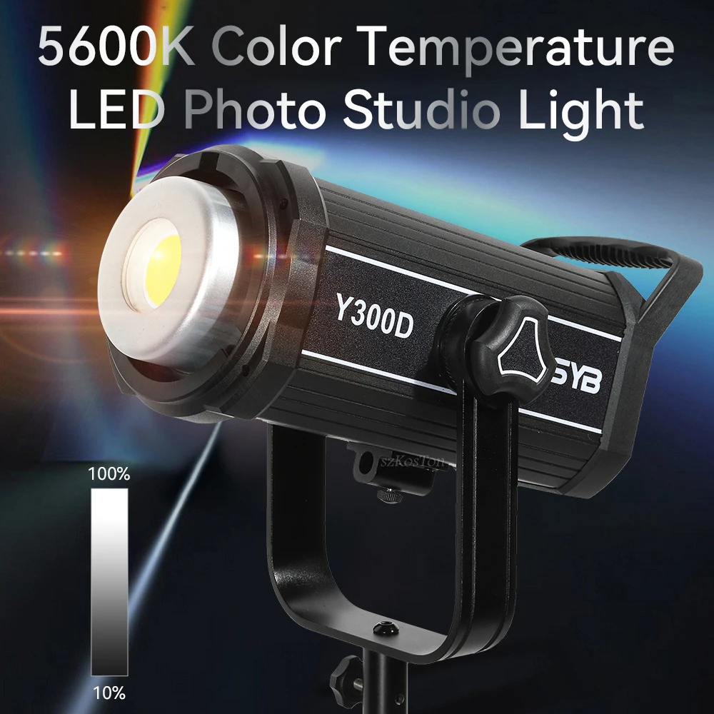 

300W LED Photography Lights 5600K Stepless Dimming Video Lamp Photo Studio Live Fill Lamp Professional Photographic For Portrait