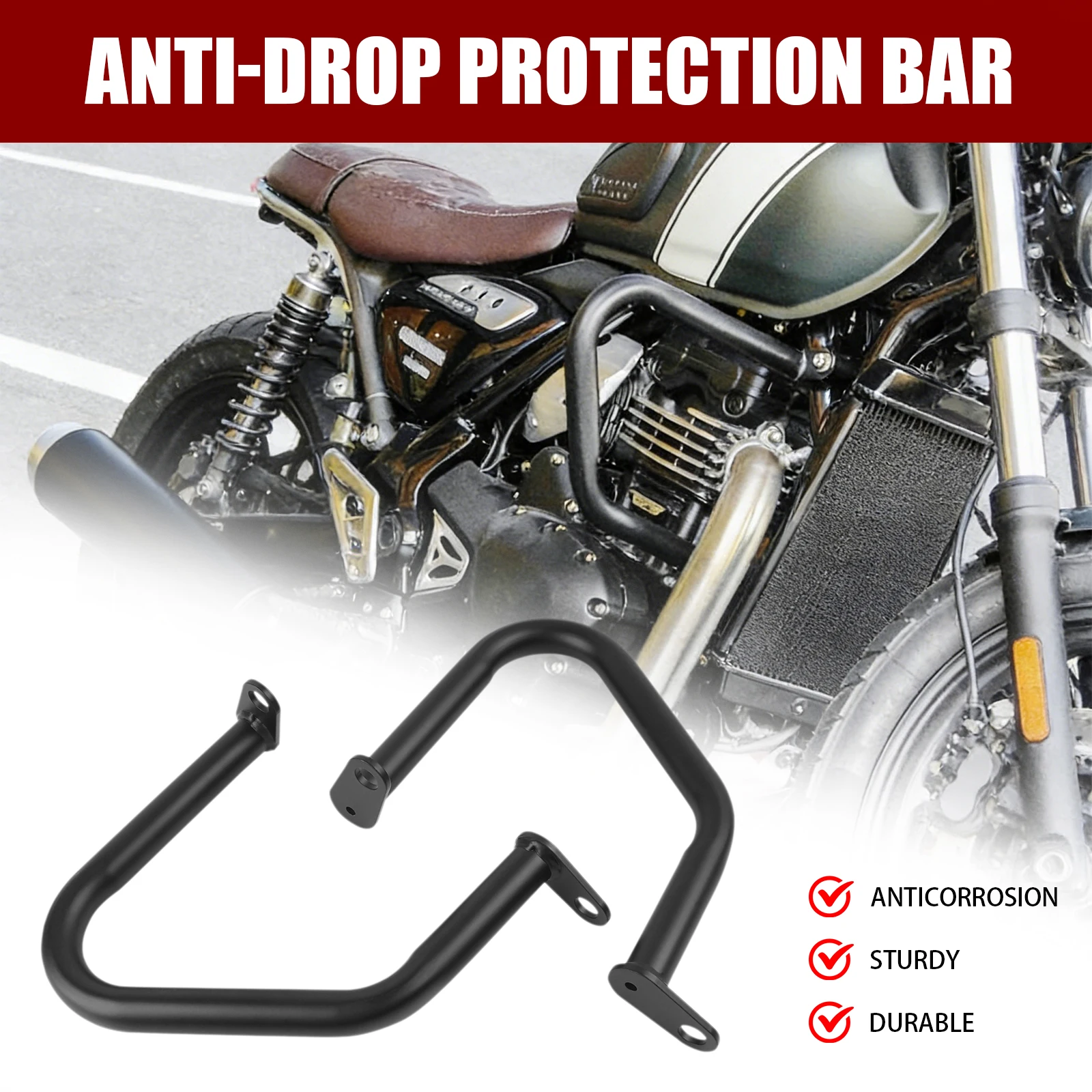 

Motorcycle Frame Crash Bar Engine Guard Bumper Protector For Triumph Bonneville T100 T120 Street Twin