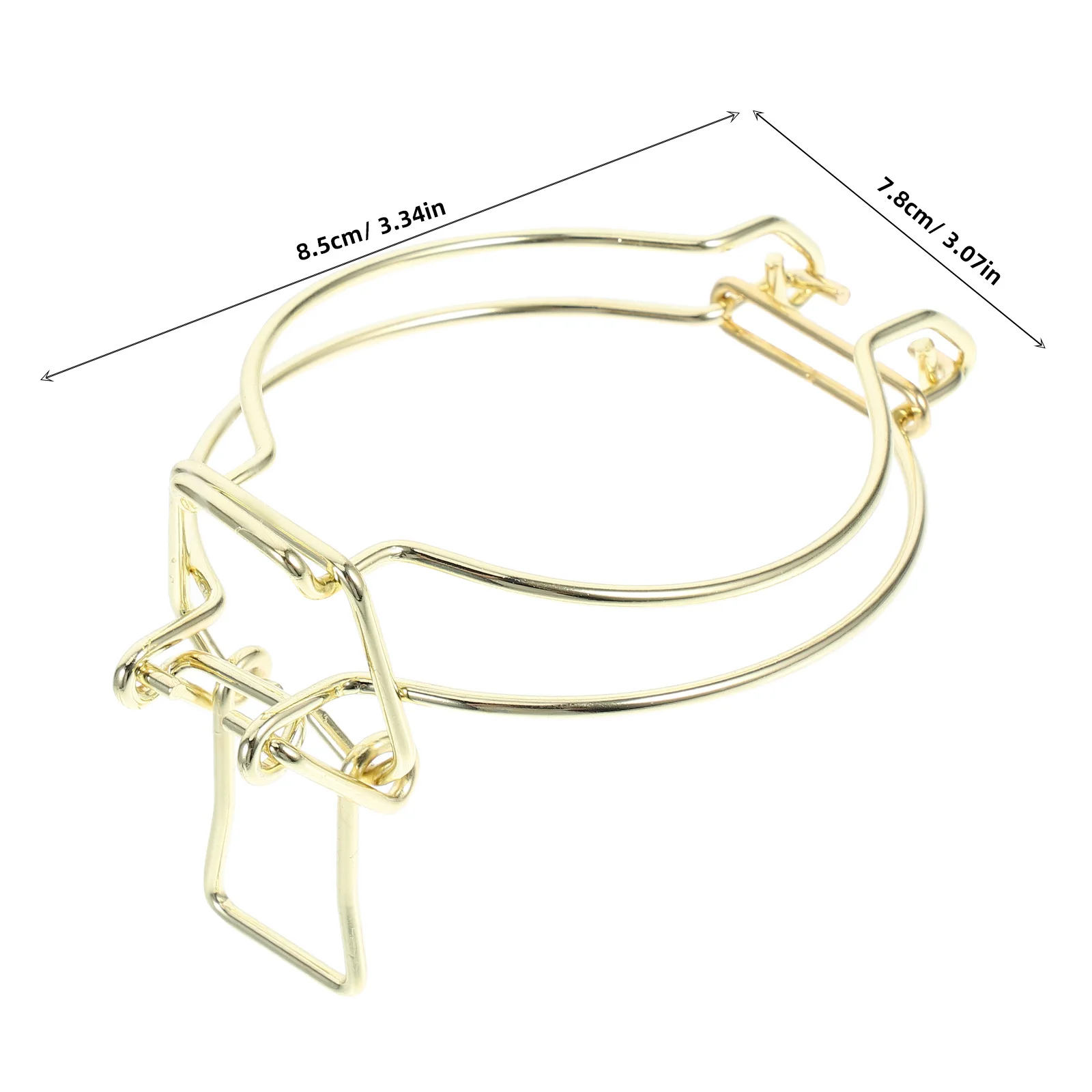 3 قطعة جرة تخزين سلك المشبك الفولاذ المقاوم للصدأ الذهب إنهاء محكم ختم قفل مشبك ميسون الزجاج الحاويات استبدال الأسلاك