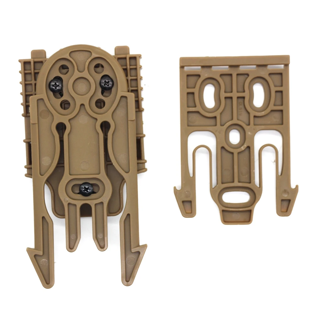 CLUSGO Universal QLS 19 22 Molle Schnellwechselplatte Pistolenholster Plattformadapter Schnellverriegelungssystem Kit für die Jagdweste tragen 7
