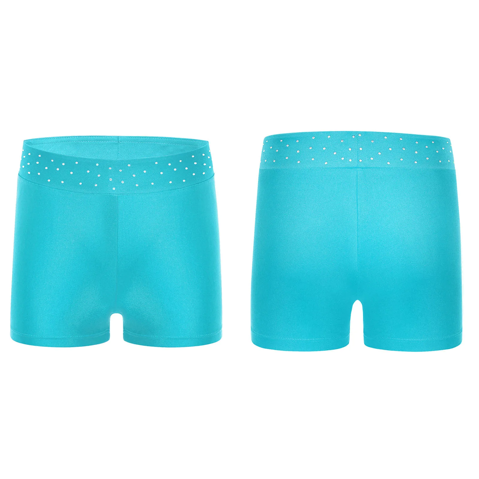 Set di danza classica per ragazze 4 pezzi Set di abbigliamento da ballo con strass a maniche lunghe per ginnastica ritmica per bambini