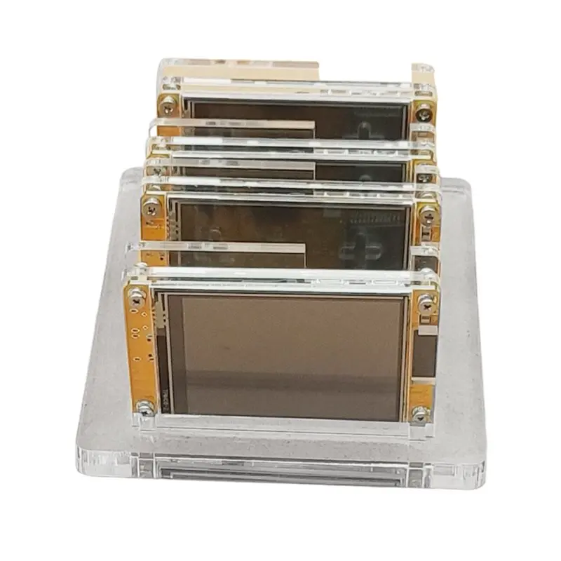 QWE-Stand 4X 1000KH/S Nmminer Nerdminer+ 4 Slots Bitcoin Crypto Solo Miner 2.8 Inch Smart Display For Home