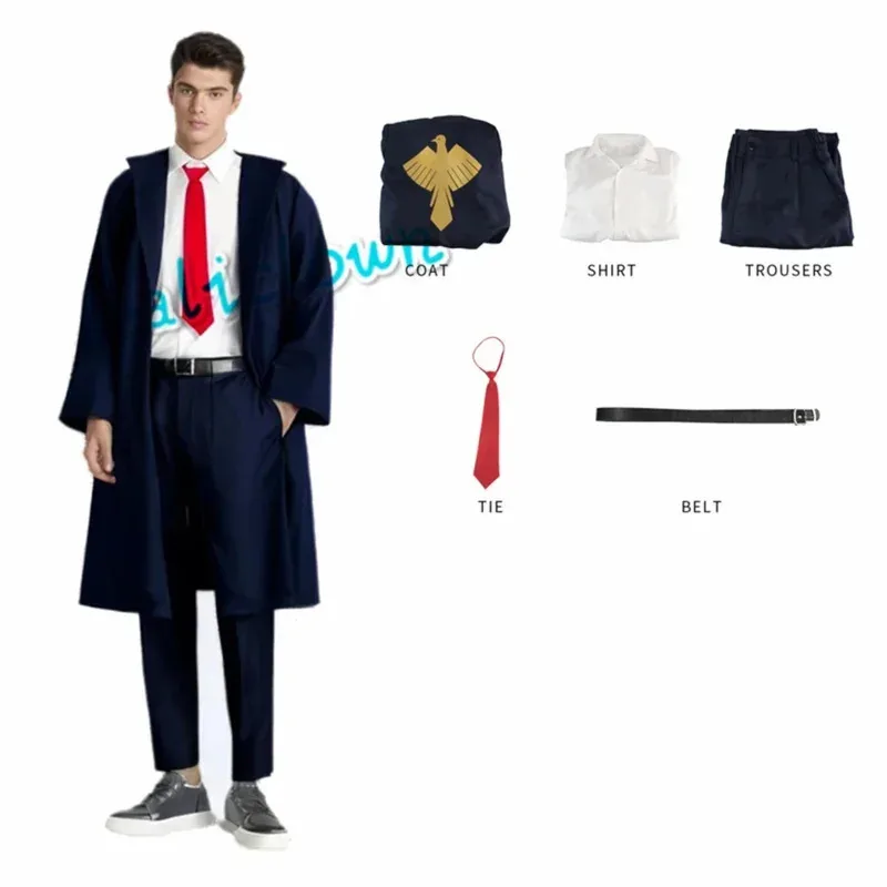 FC6 أنيمي Mashle السحر والعضلات تأثيري حلي الهريس لانس ليمون دوت فين إيستون ماجيك أكاديمية موحدة الأزرق رداء عباءة Ca @ FC8!