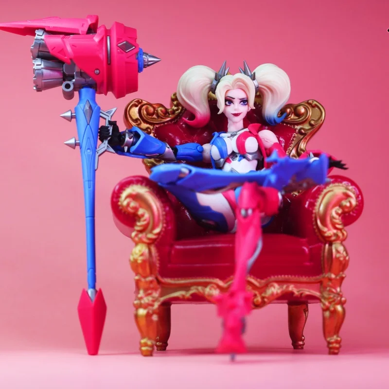In Stock Original Blokees Champion Class Series Harley Quinn Joint Movable Figure Scale 1/12 Model Toys High Quality Model Gifts view 2
