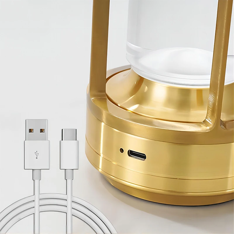 Ochrona oczu Lampki nocne Lampki do czytania Lampki do spania Bezprzewodowa lampka biurkowa z 3-kolorowym ściemnianiem do dekoracji pokoju Ładowalne lampki LED