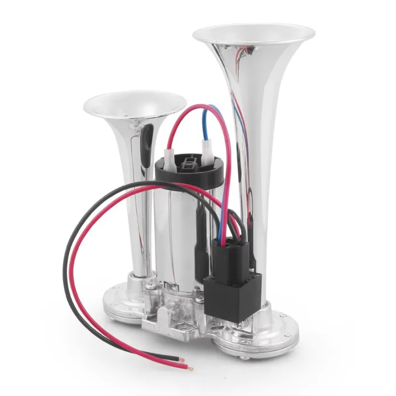 

12V 600dB Super Acoustic Dual Speaker Dual Electric Air Speaker Kit with Compressor for Vehicles, Cars, Trucks