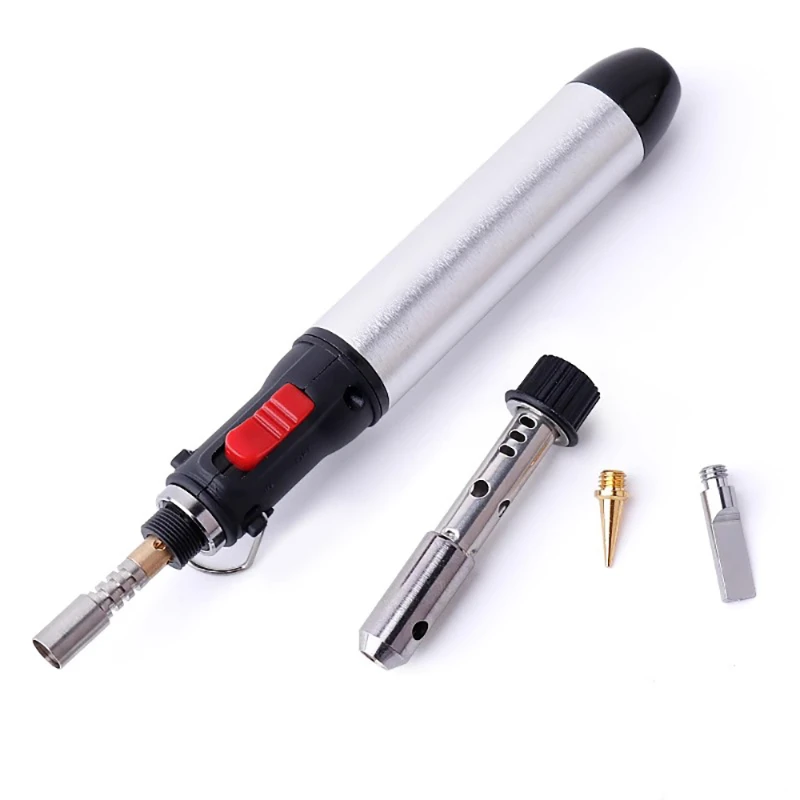 Multifunctional Butane Gas Soldering Iron DIY Model Handmade Tin Soldering Pen Portable Torch Welding Tool Heat Gun