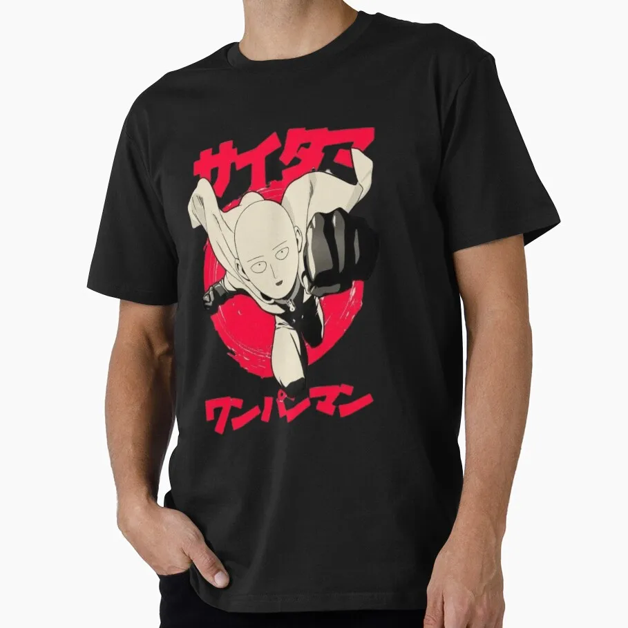 A Hero For Fun Saitama Cartoon Gift T-shirt for Anime lover 1205 One Punch Man Manga Print Graphic Clothes All Size Tops S-6XL