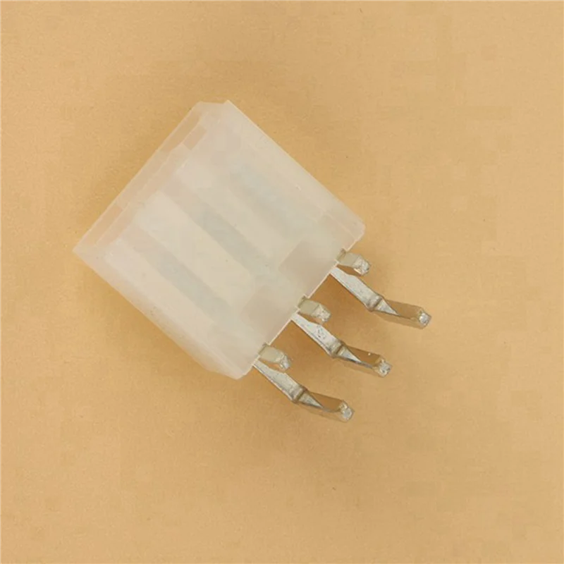 

500Pcs 4.2MM 6 Pin Header Male Pin For Graphics Card GPU PCI-E Pcie Power Connector Right Angle Through Hole Video Card