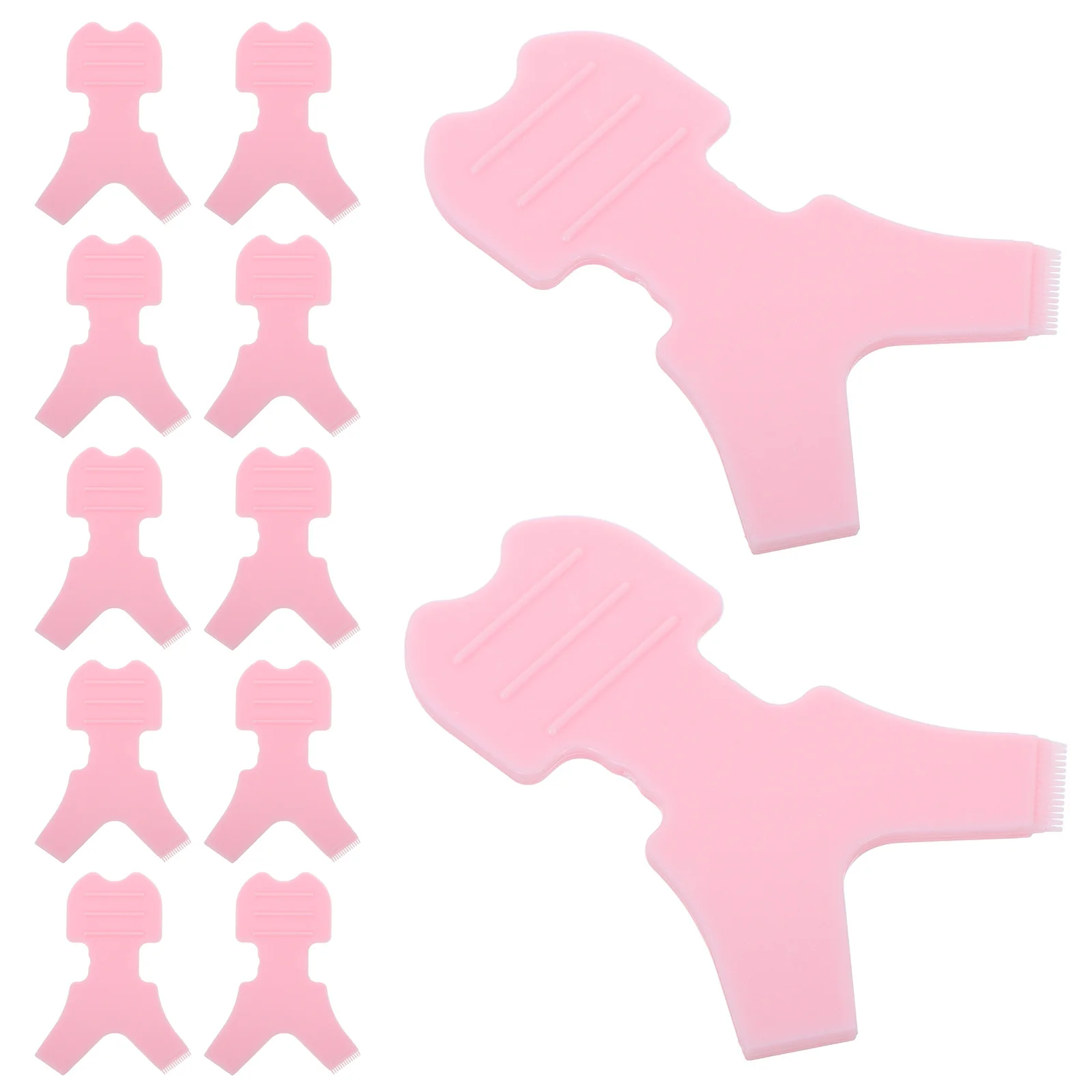 

50Pcs Y Comb Lash Lift Tool Eyelash Applicator for False Eyelash Extension Perm Silicone Grafting Brush Curler Pink