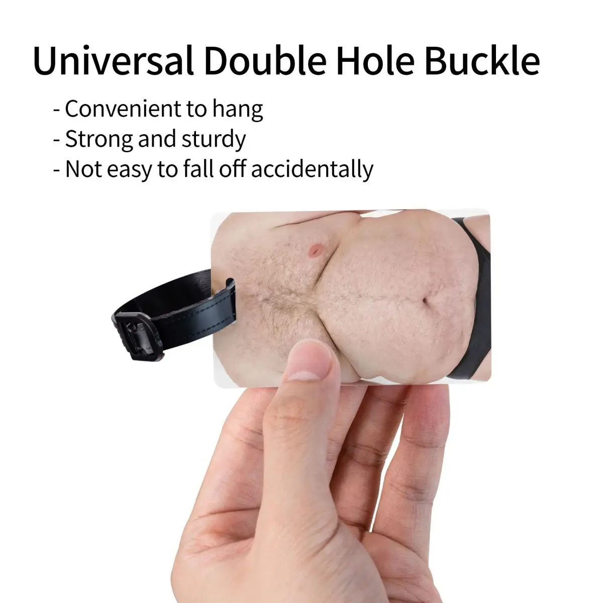 Harige buik bagagelabels voor reiskoffer Privacy Cover ID-label