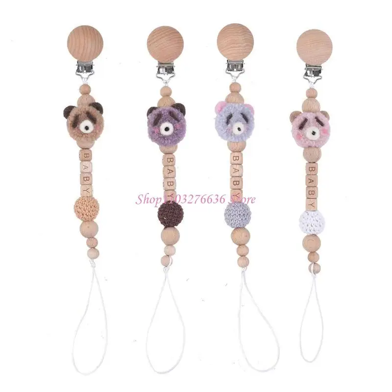 R6FD Soother Clip Holder for Newborn Chewing Teething Relief Toy Stroller Pendant Toy