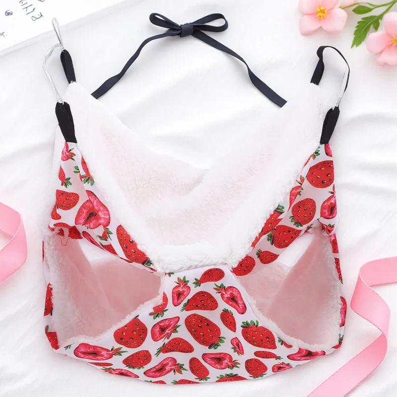 

Hamster Hanging Hammock Comfortable Warm Small Animal Nest Cozy Guinea Pig Bed Chinchilla Cage Accessory Pet Habitat