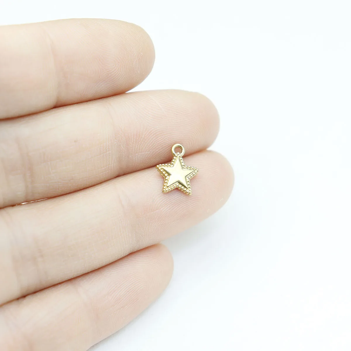 5pcs Casting Stainless Steel Star Moon Coin Charms Pendant DIY Handmaking Necklace Earrings Fashion Jewelry Accessory PVD Plate view 4