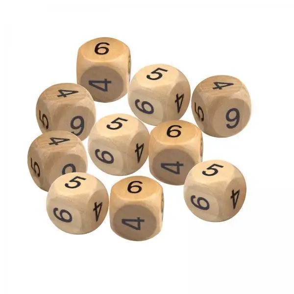 

Polyhedral Dice Pack Wooden Multi Sides Role Playing Counting Kit Board Table Game Home Party Educational Toy for Bar Club