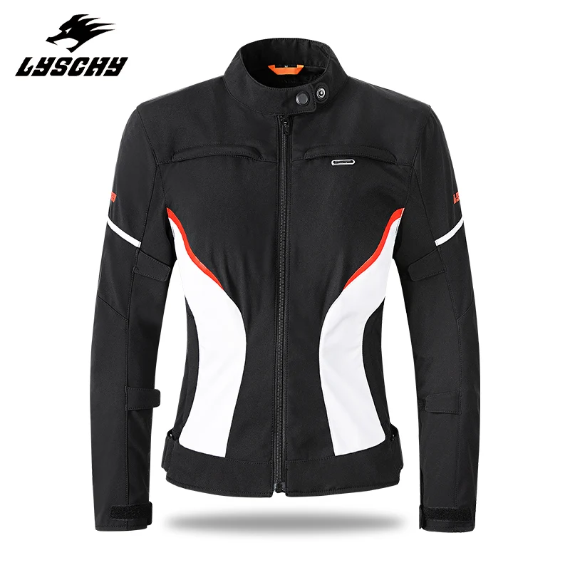 LYSCHY Anti Drop Moto Riding Jacket Winter Women Waterproof Detachable Warm Lining Slim Fit Fashion Girls Motorcycle Jacket