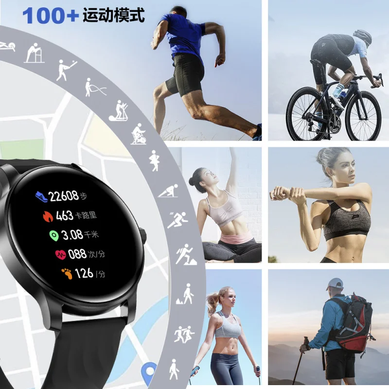 Watch New Calling Heart Rate Blood Oxygen Blood Pressure Monitoring100+Sport modeG6round Watch