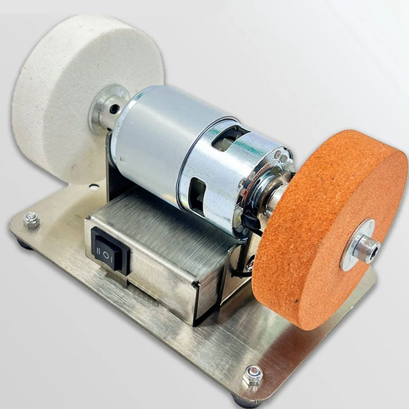 FYBL 100W Double for Grinder Machine, 75mm Electric Grinding Wheel, Mini Table for Grinder for Sharpening Knife Tools, Coarse &