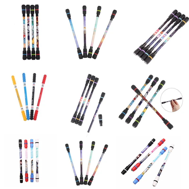 New 1PC Spinning Pen Creative Random Rotating Gaming Gel Pens Student Gift Toy Release Pressure Comfortable Penspinning Pen