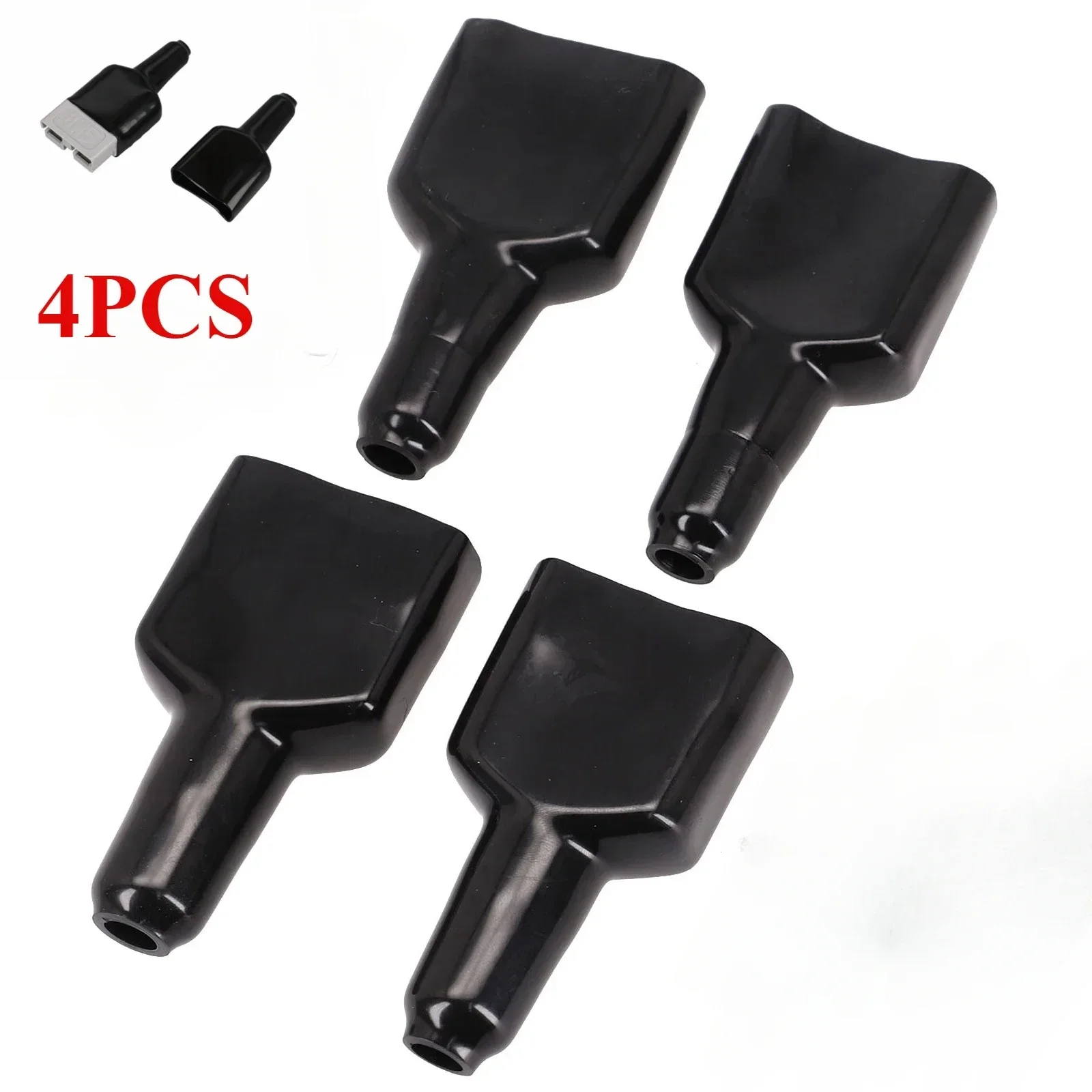 

4PC Plug Cover Waterproof 50A for Anderson Connector Dustproof Cable Jacket Black for Caravan Solar Panel Accessories Powerpole