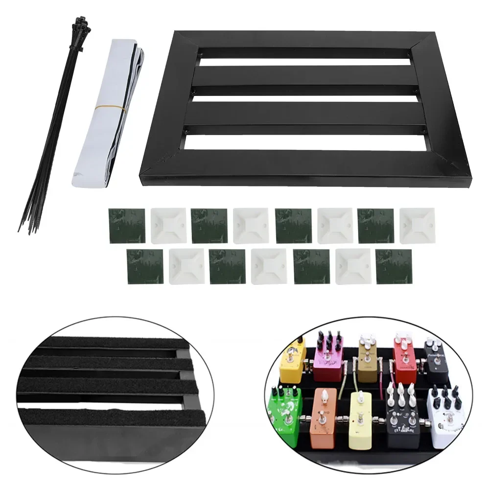 

Universal Guitar Effect Pedal Board Holder Metal Portable Peadlboard