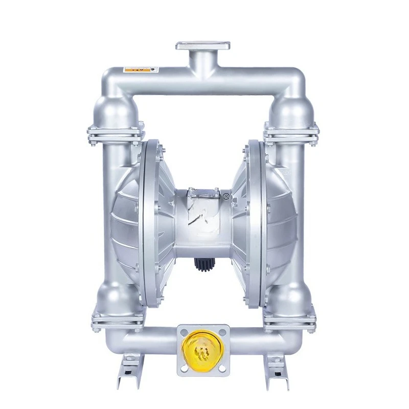 pneumatic diaphragm pump, aluminum alloy high pressure resistant non-blocking sewage sludge conveying double diaphragm
