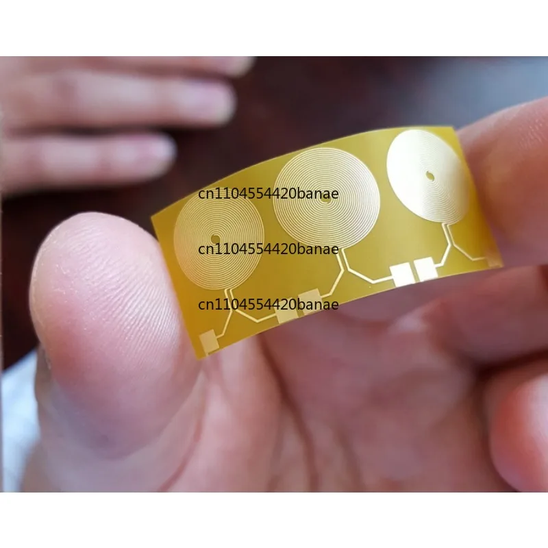 100μm Flexible Interdigital Gold Electrode IDE, PI Research Moisture Sensitive Photosensitive Gas Sensor Chip