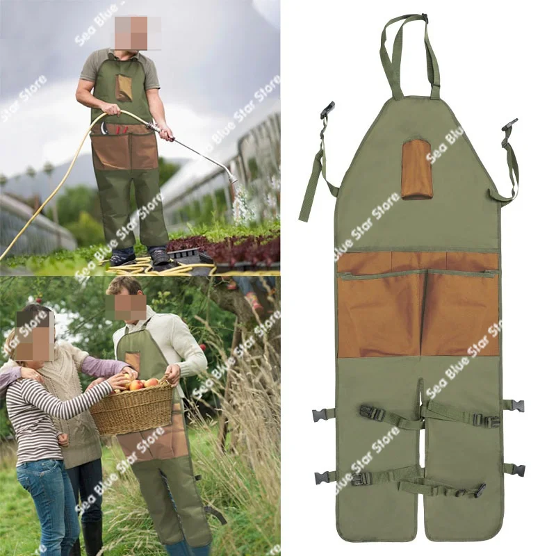 New gardening leggings apron garden trim multi-pocket outdoor picking, anti-dirty apron