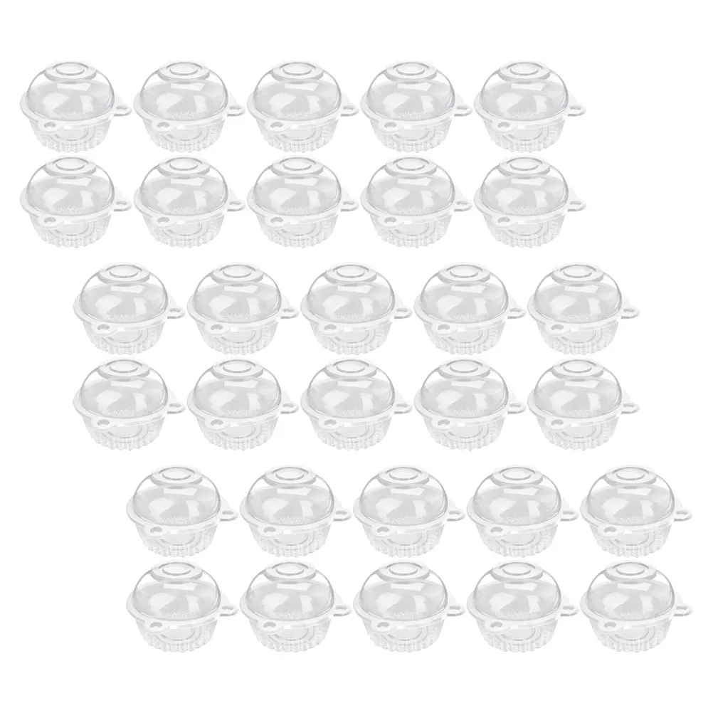 

100pcs Cake Cup Combination PET Material Cartoon Design Transparent Dessert Cups Home Office Party Picnic Mini Containers
