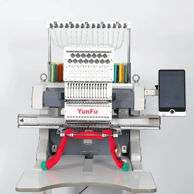 Commercial Automatic 1200 RPM Single Head Embroidery Machine  Cap Dahao A15 Pro 2 Years Computerized Warranty