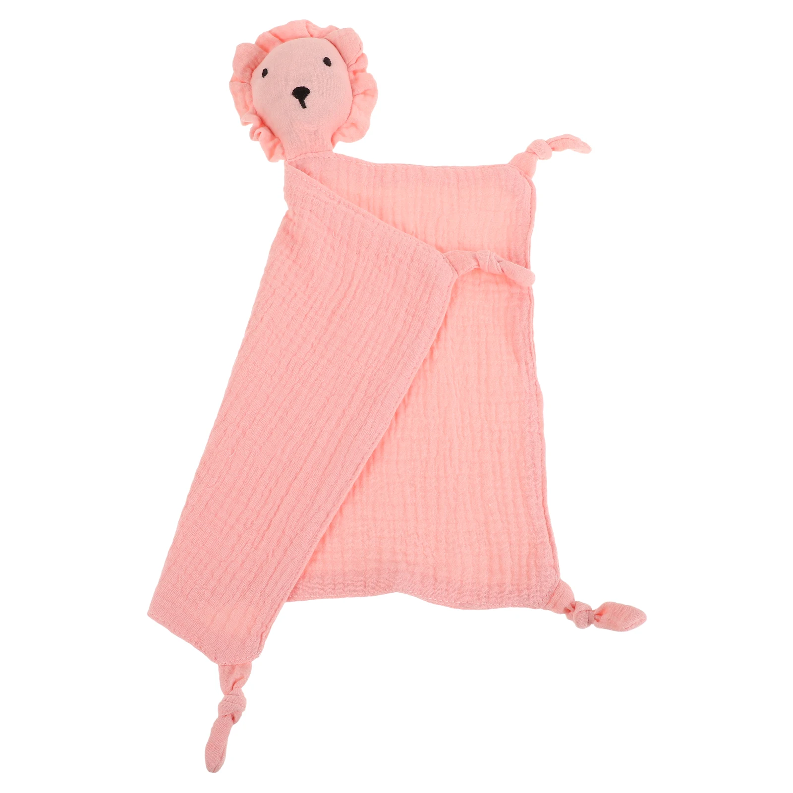 بطانية أمان بتصميم ثعلب لحاف الطفل من القماش المجعد لتهدئة الرضع من الموسلين للأطفال الصغار #4