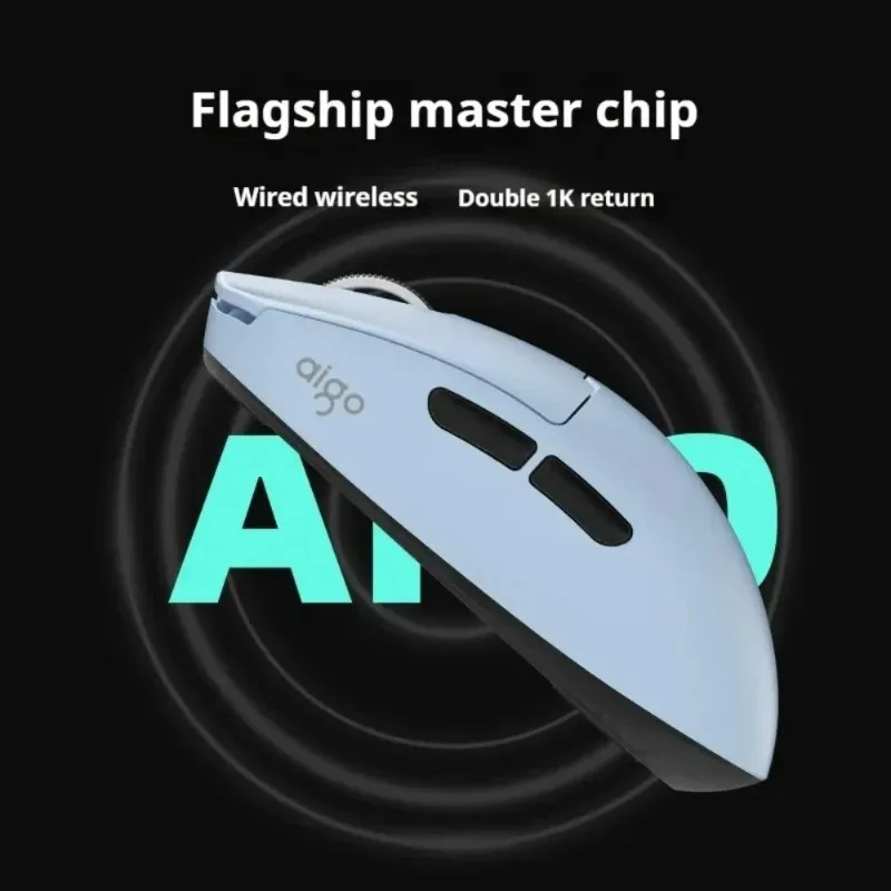 

Aigo Gm80 Pro/Plus Wireless Mouse Three Mode Ergonomics Bluetooth Gaming Esports PAW3395/3311 52g Lightweight FPS Accessories