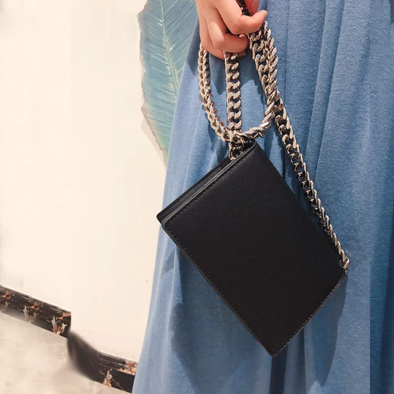 

Simple Design Versatile Small Square Bag Thick Chain Shoulder Bag Fashion Women Bag Crossbody Bag Mini Bag