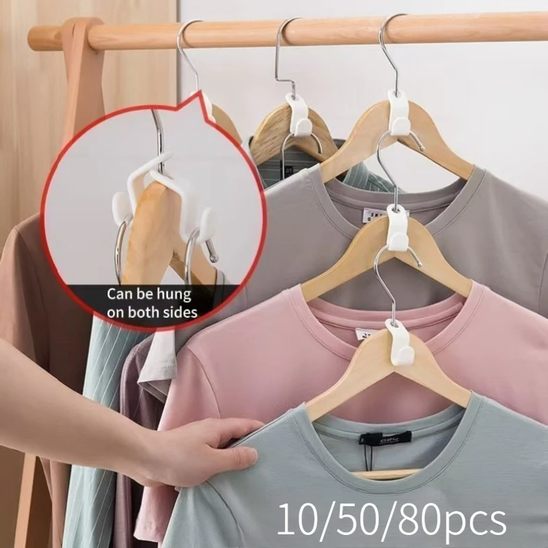 

Мини-вешалка для гардероба, соединительные вешалки, экономия места в гардеробе, каскадный пластиковый органайзер для пальто, хранение одежды для дома