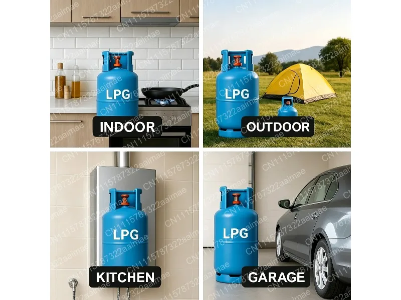Wireless Methane Natural Gas Leak Detector with Bluetooth, Battery Powered Tank Level Monitor for Outdoor BBQ RV Kitchen