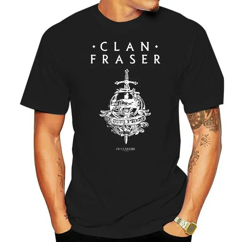 Outlander Clan Fraser with Emblem Womens Fitted Tee Casual Short Sleeve TEE 2022 fashion t shirt  free shipping cheap tee